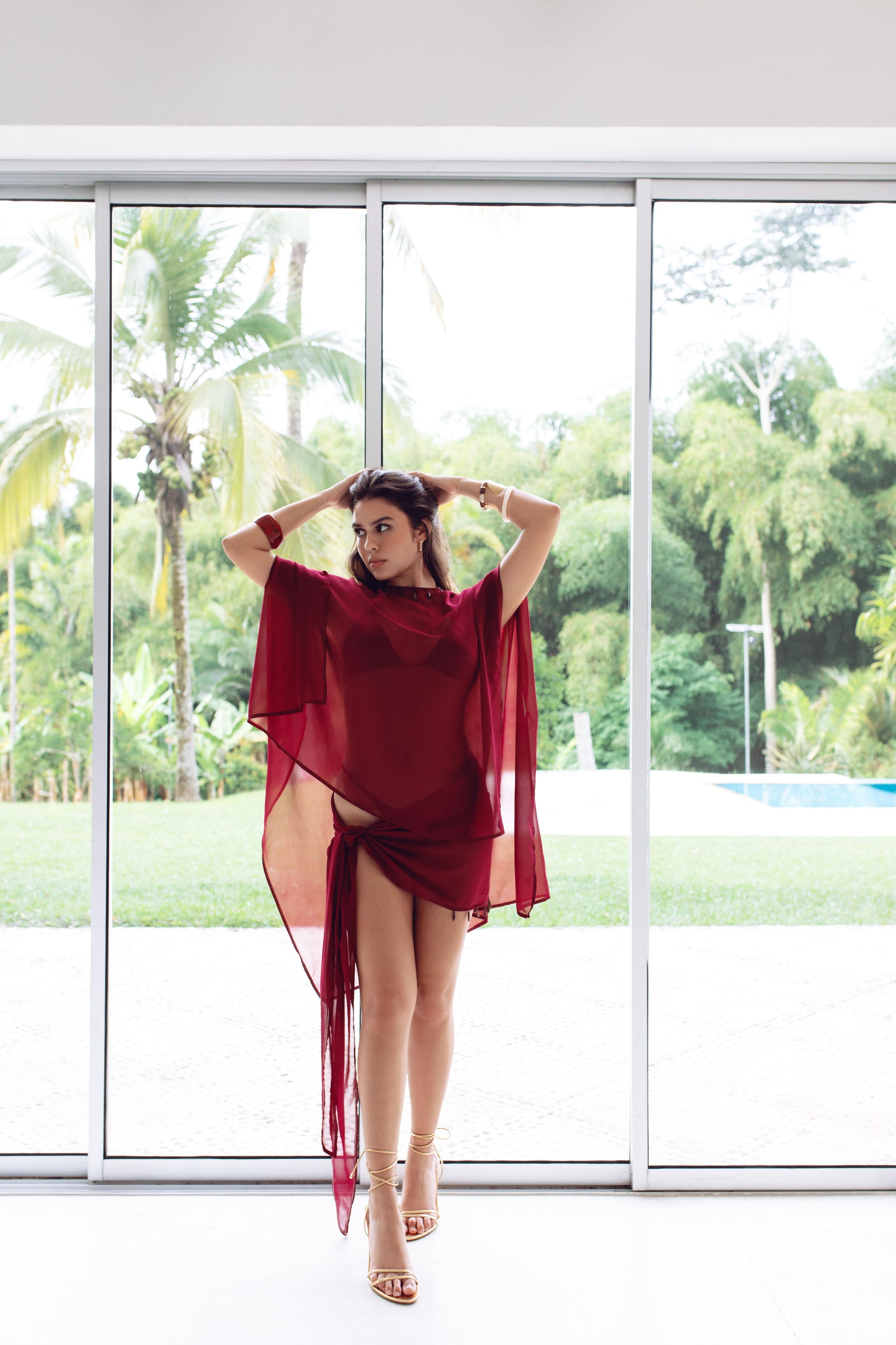 PAREO RON COLA – Pareo de Mujer en mesh SOLAZ SWIM Colombia